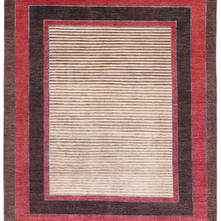 Modcar 7' 9" X 9' 5" Hand Knotted Wool Rug 7' 9" X 9' 5" (236 X 287) / Beige / Wool