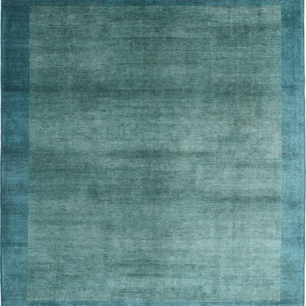 Modcar 8' 4" X 9' 4" Hand Knotted Wool Rug 8' 4" X 9' 4" (254 X 284) / Green / Wool