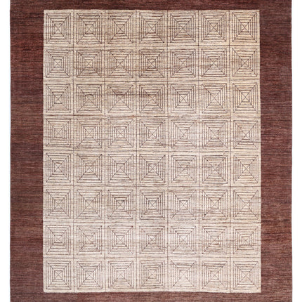 Modcar 8' 0" X 10' 2" Hand Knotted Wool Rug 8' 0" X 10' 2" (244 X 310) / Beige / Wool
