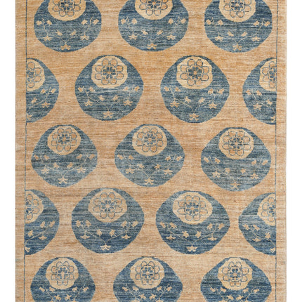 Modcar 4' 9" X 6' 3" Hand Knotted Wool Rug 4' 9" X 6' 3" (145 X 191) / Multi / Wool