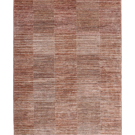 Modcar 4' 0" X 5' 11" Hand Knotted Wool Rug 4' 0" X 5' 11" (122 X 180) / Multi / Wool