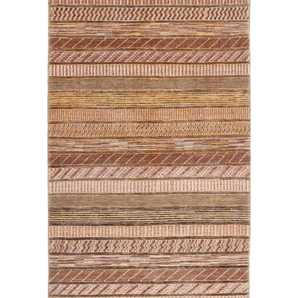 Modcar 3' 6" X 6' 2" Hand Knotted Wool Rug 3' 6" X 6' 2" (107 X 188) / Multi / Wool