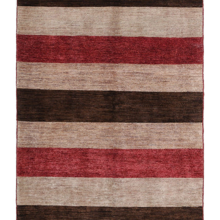 Modcar 4' 1" X 5' 9" Hand Knotted Wool Rug 4' 1" X 5' 9" (124 X 175) / Multi / Wool