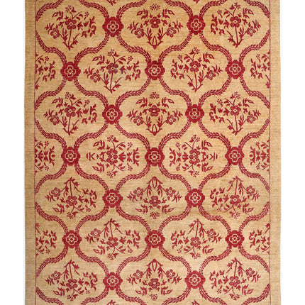 Modcar 9' 9" X 14' 0" Hand Knotted Wool Rug 9' 9" X 14' 0" (297 X 427) / Gold / Wool