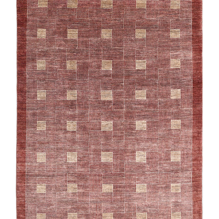Modcar 5' 11" X 8' 5" Hand Knotted Wool Rug 5' 11" X 8' 5" (180 X 257) / Multi / Wool