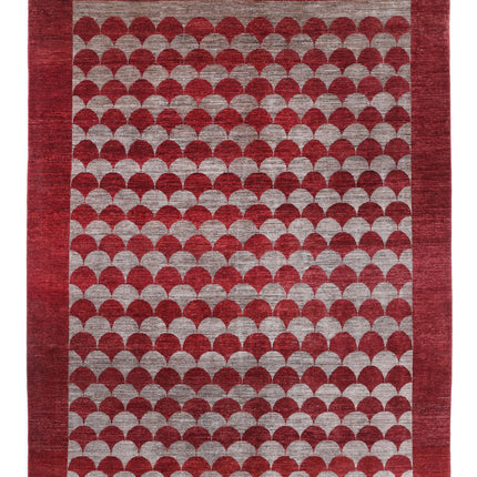 Modcar 7' 0" X 9' 2" Hand Knotted Wool Rug 7' 0" X 9' 2" (213 X 280) / Multi / Wool