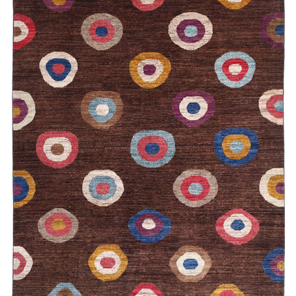 Modcar 6' 4" X 8' 3" Hand Knotted Wool Rug 6' 4" X 8' 3" (193 X 251) / Multi / Wool
