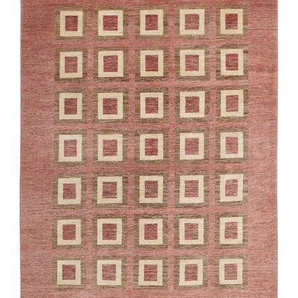 Modcar 6' 1" X 8' 6" Hand Knotted Wool Rug 6' 1" X 8' 6" (185 X 259) / Beige / Wool