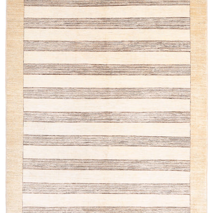 Modcar 6' 5" X 8' 2" Hand Knotted Wool Rug 6' 5" X 8' 2" (196 X 249) / Beige / Wool