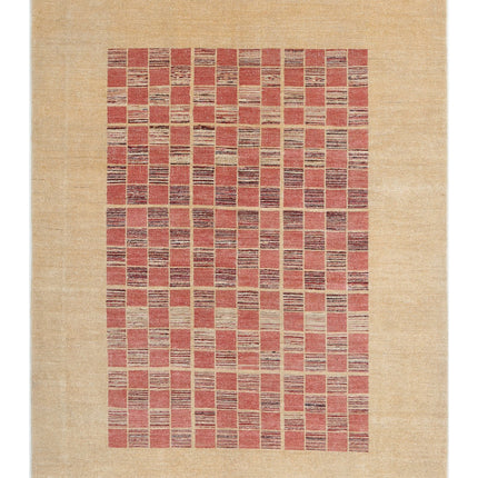 Modcar 5' 4" X 7' 2" Hand Knotted Wool Rug 5' 4" X 7' 2" (162 X 219) / Multi / Wool