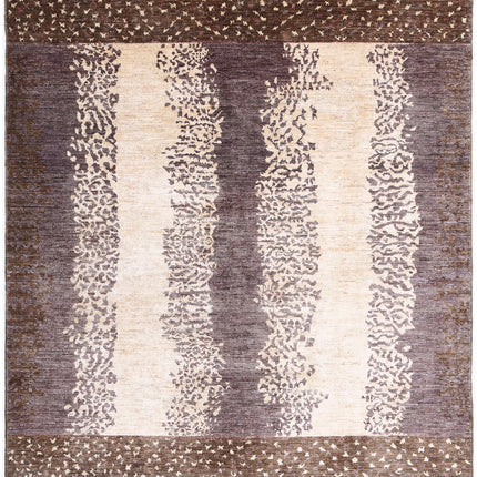Modcar 6' 7" X 8' 0" Hand Knotted Wool Rug 6' 7" X 8' 0" (201 X 244) / Beige / Wool