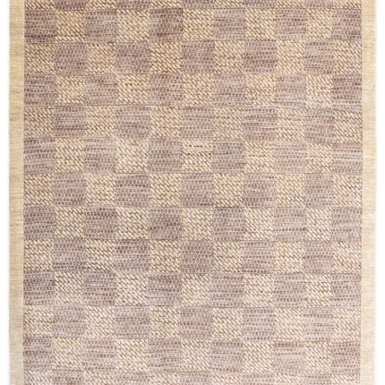 Modcar 5' 10" X 7' 4" Hand Knotted Wool Rug 5' 10" X 7' 4" (178 X 223) / Beige / Wool