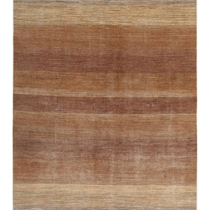 Modcar 6' 6" X 8' 9" Hand Knotted Wool Rug 6' 6" X 8' 9" (198 X 267) / Beige / Wool