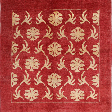 Modcar 6' 7" X 6' 10" Hand Knotted Wool Rug 6' 7" X 6' 10" (201 X 208) / Beige / Wool