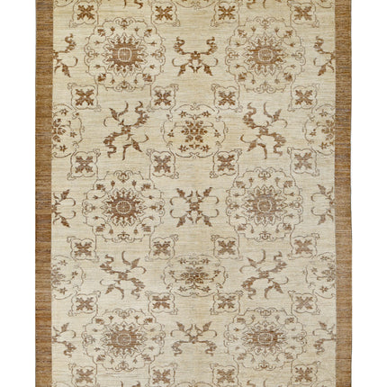 Modcar 6' 3" X 9' 1" Hand Knotted Wool Rug 6' 3" X 9' 1" (191 X 277) / Beige / Wool