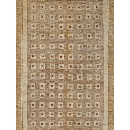Modcar 5' 11" X 9' 3" Hand Knotted Wool Rug 5' 11" X 9' 3" (180 X 282) / Beige / Wool