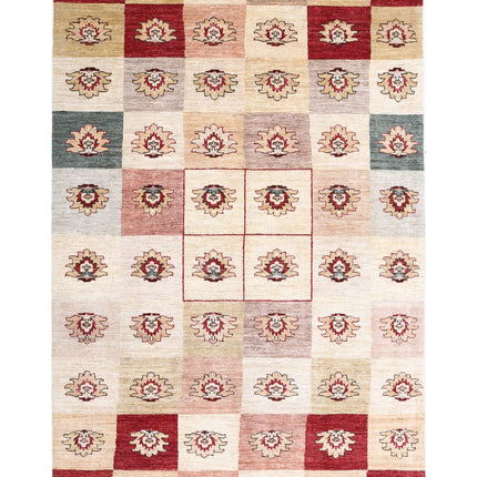 Modcar 6' 1" X 9' 5" Hand Knotted Wool Rug 6' 1" X 9' 5" (185 X 287) / Beige / Wool