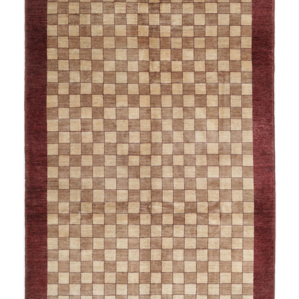 Modcar 6' 7" X 9' 4" Hand Knotted Wool Rug 6' 7" X 9' 4" (201 X 284) / Multi / Wool