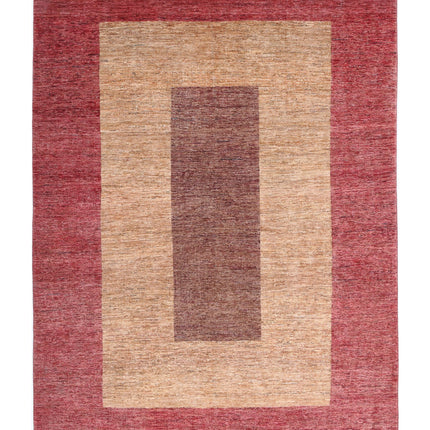 Modcar 6' 8" X 9' 2" Hand Knotted Wool Rug 6' 8" X 9' 2" (203 X 280) / Multi / Wool