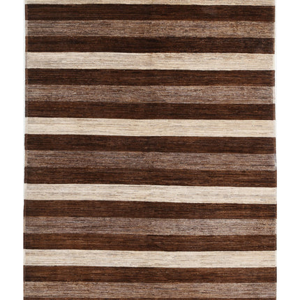 Modcar 5' 1" X 7' 4" Hand Knotted Wool Rug 5' 1" X 7' 4" (155 X 223) / Multi / Wool