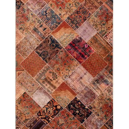Mosaic 6' 2" X 9' 8" Hand Knotted Wool Rug 6' 2" X 9' 8" (188 X 295) / Beige / Wool