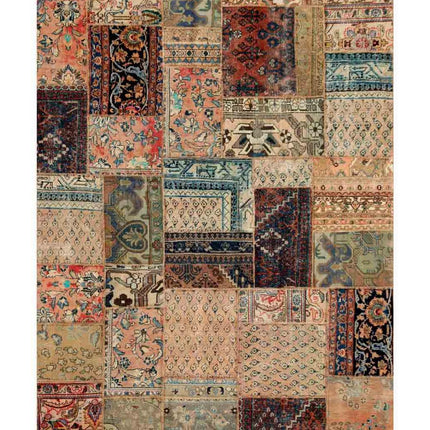 Mosaic 6' 0" X 8' 4" Hand Knotted Wool Rug 6' 0" X 8' 4" (183 X 254) / Beige / Wool