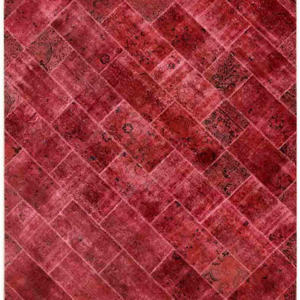 Mosaic 8' 3" X 9' 9" Hand Knotted Wool Rug 8' 3" X 9' 9" (251 X 297) / Pink / Wool