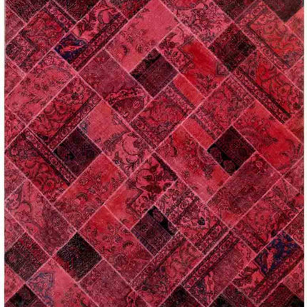 Mosaic 8' 2" X 9' 8" Hand Knotted Wool Rug 8' 2" X 9' 8" (249 X 295) / Rust / Wool