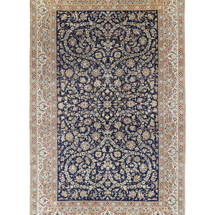 NAin 5' 9" X 9' 1" Hand Knotted Wool & Silk Rug 5' 9" X 9' 1" (175 X 277) / Blue / Wool & Silk