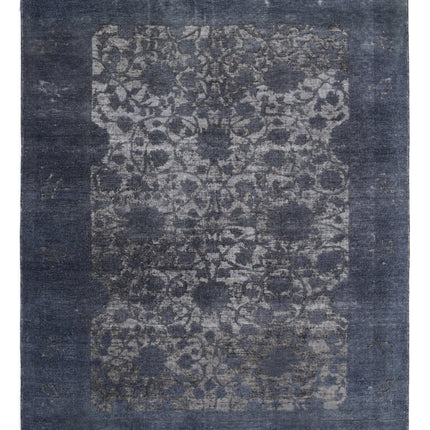 Onyx 5' 11" X 7' 10" Hand Knotted Wool Rug 5' 11" X 7' 10" (180 X 239) / Grey / Wool