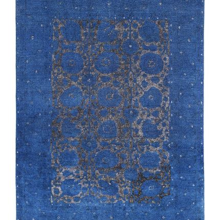 Onyx 8' 6" X 11' 7" Hand Knotted Wool Rug 8' 6" X 11' 7" (259 X 353) / Blue / Wool
