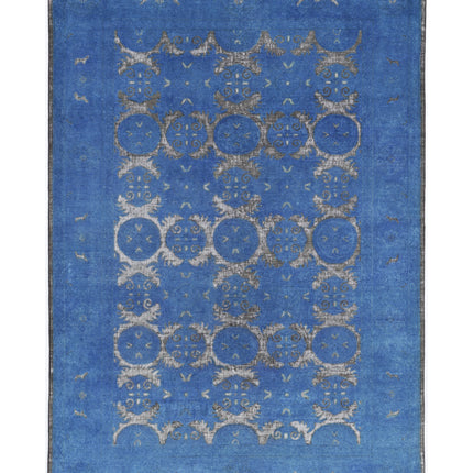 Onyx 5' 10" X 7' 8" Hand Knotted Wool Rug 5' 10" X 7' 8" (178 X 234) / Blue / Wool
