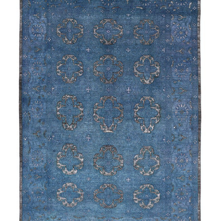 Onyx 6' 2" X 8' 8" Hand Knotted Wool Rug 6' 2" X 8' 8" (188 X 264) / Blue / Wool