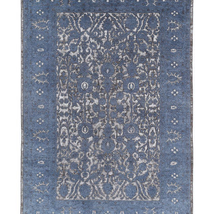 Onyx 6' 1" X 8' 9" Hand Knotted Wool Rug 6' 1" X 8' 9" (185 X 267) / Grey / Wool