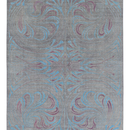 Onyx 8' 10" X 11' 6" Hand Knotted Wool Rug 8' 10" X 11' 6" (269 X 351) / Grey / Wool