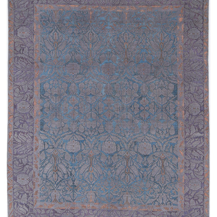 Onyx 8' 0" X 10' 1" Hand Knotted Wool Rug 8' 0" X 10' 1" (244 X 307) / Blue / Wool