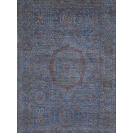 Onyx 9' 8" X 15' 7" Hand Knotted Wool Rug 9' 8" X 15' 7" (295 X 475) / Blue / Wool
