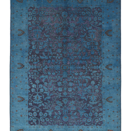 Onyx 6' 11" X 9' 8" Hand Knotted Wool Rug 6' 11" X 9' 8" (211 X 295) / Blue / Wool