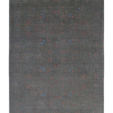 Onyx 9' 8" X 13' 9" Hand Knotted Wool Rug 9' 8" X 13' 9" (295 X 419) / Grey / Wool
