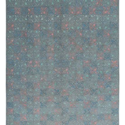 Onyx 6' 10" X 9' 0" Hand Knotted Wool Rug 6' 10" X 9' 0" (208 X 274) / Blue / Wool