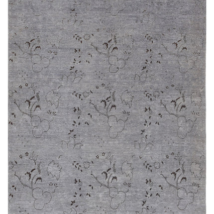 Onyx 6' 5" X 8' 1" Hand Knotted Wool Rug 6' 5" X 8' 1" (196 X 246) / Grey / Wool