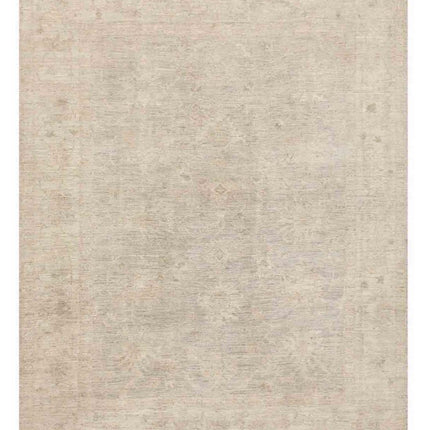 Oushak 9' 0" X 11' 4" Hand Knotted Wool Rug 9' 0" X 11' 4" (274 X 345) / Grey / Wool