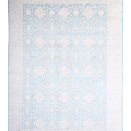 Oushak 15' 10" X 21' 9" Hand Knotted Wool Rug 15' 10" X 21' 9" (482 X 663) / Teal / Wool