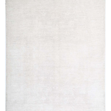 Oushak 9' 2" X 11' 10" Hand Knotted Wool Rug 9' 2" X 11' 10" (280 X 361) / Ivory / Wool