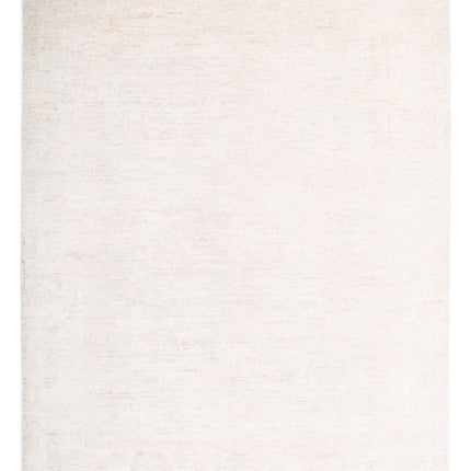Oushak 9' 1" X 11' 6" Hand Knotted Wool Rug 9' 1" X 11' 6" (277 X 351) / Ivory / Wool