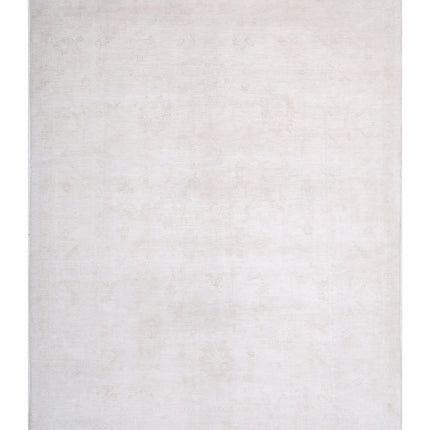 Oushak 10' 4" X 14' 1" Hand Knotted Wool Rug 10' 4" X 14' 1" (315 X 429) / Ivory / Wool