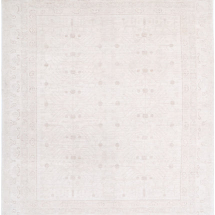Oushak 7' 11" X 9' 5" Hand Knotted Wool Rug 7' 11" X 9' 5" (241 X 287) / Ivory / Wool