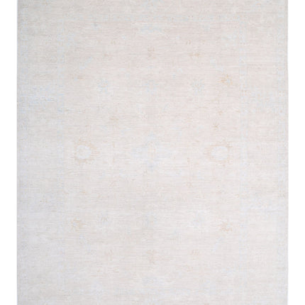 Oushak 8' 8" X 11' 3" Hand Knotted Wool Rug 8' 8" X 11' 3" (264 X 343) / Taupe / Wool