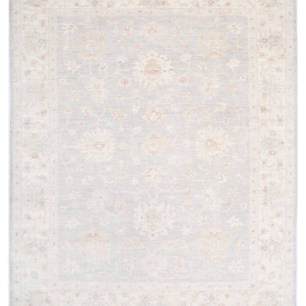 Oushak 9' 0" X 11' 4" Hand Knotted Wool Rug 9' 0" X 11' 4" (274 X 345) / Grey / Wool