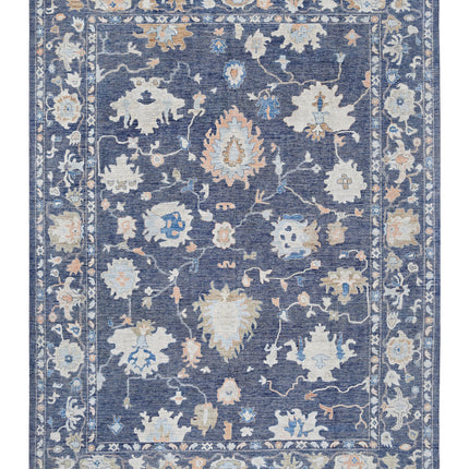 Oushak 10' 4" X 13' 11" Hand Knotted Wool Rug 10' 4" X 13' 11" (315 X 424) / Grey / Wool